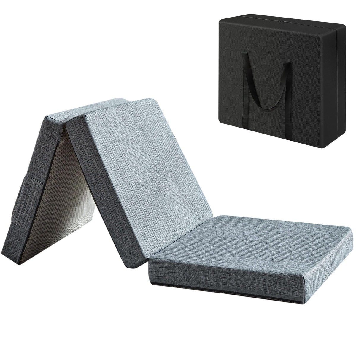 3.95" Memory Foam Topper Queen Size Foldable Floor Mat F12161