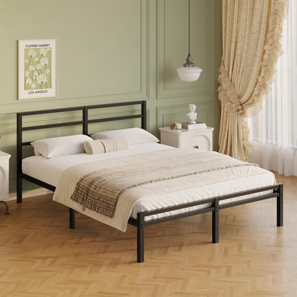 12 Inch Full Size Bed Frame with Headboard and Footboard B10440