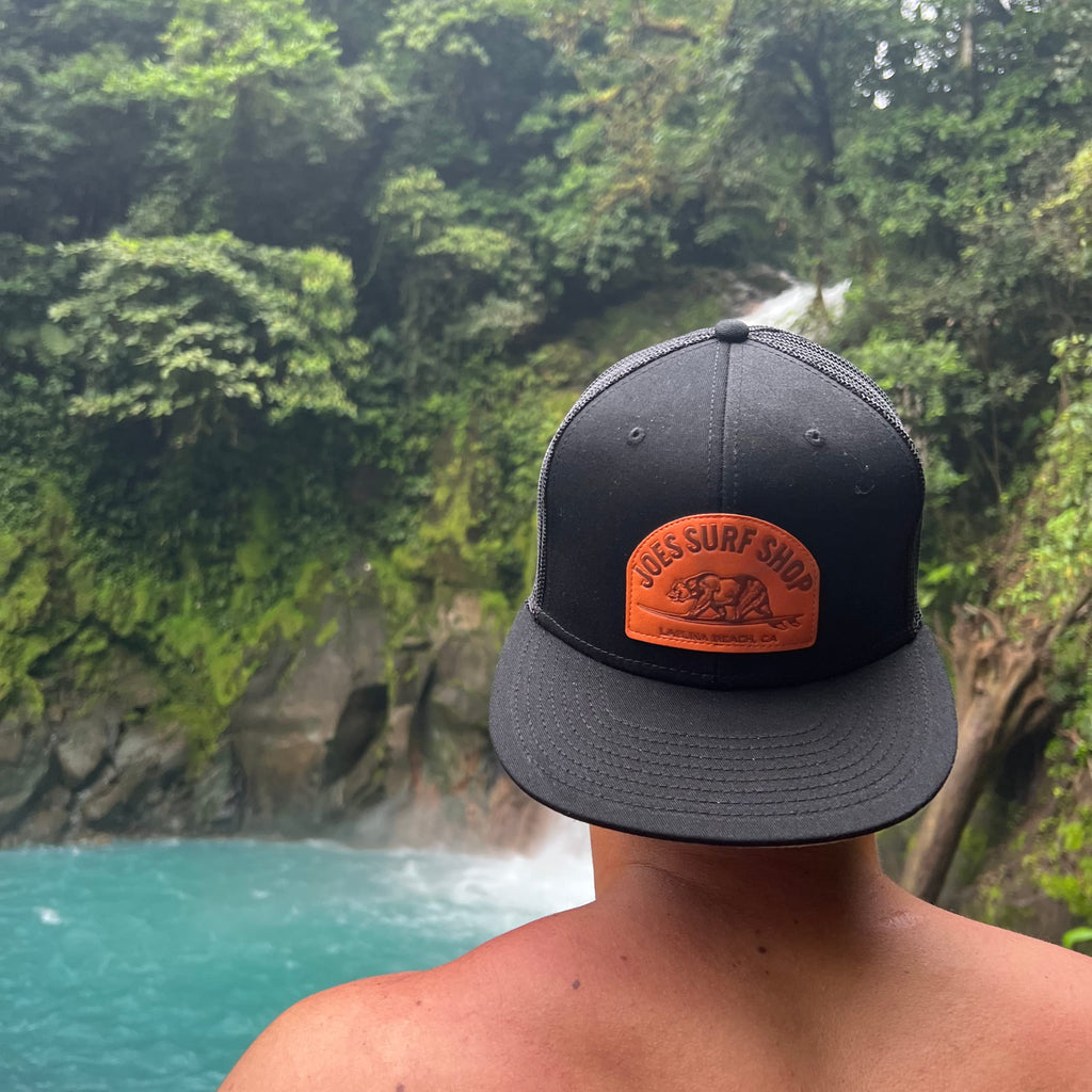 Surfing Bear Flat Bill Snapback Trucker Hat N73963