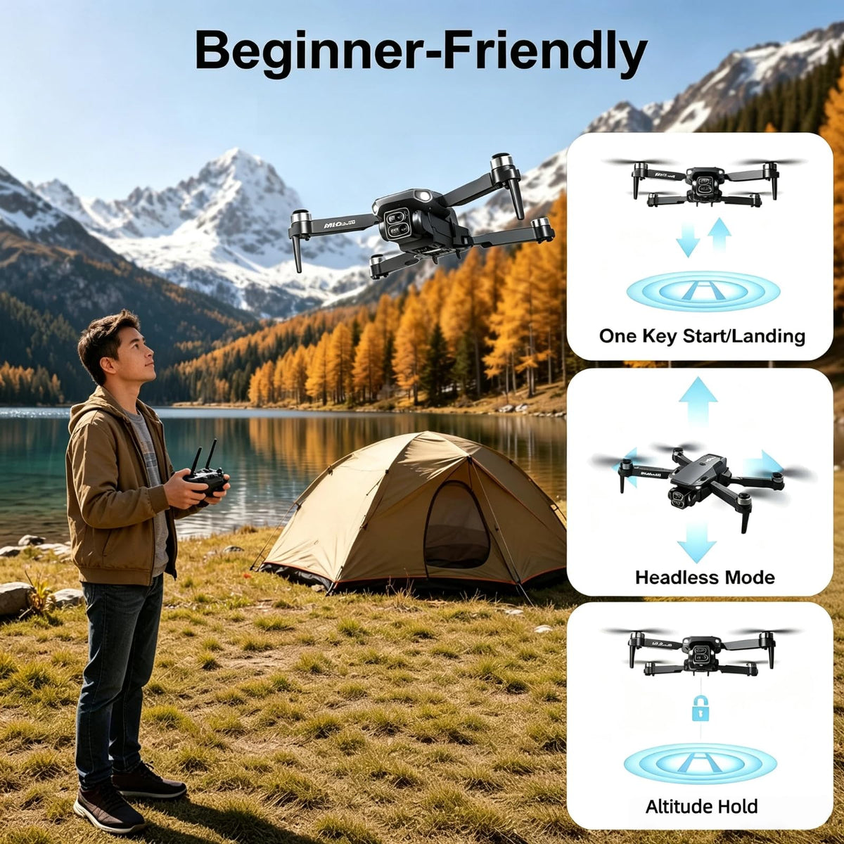 1080P HD Foldable Drone with Camera M996