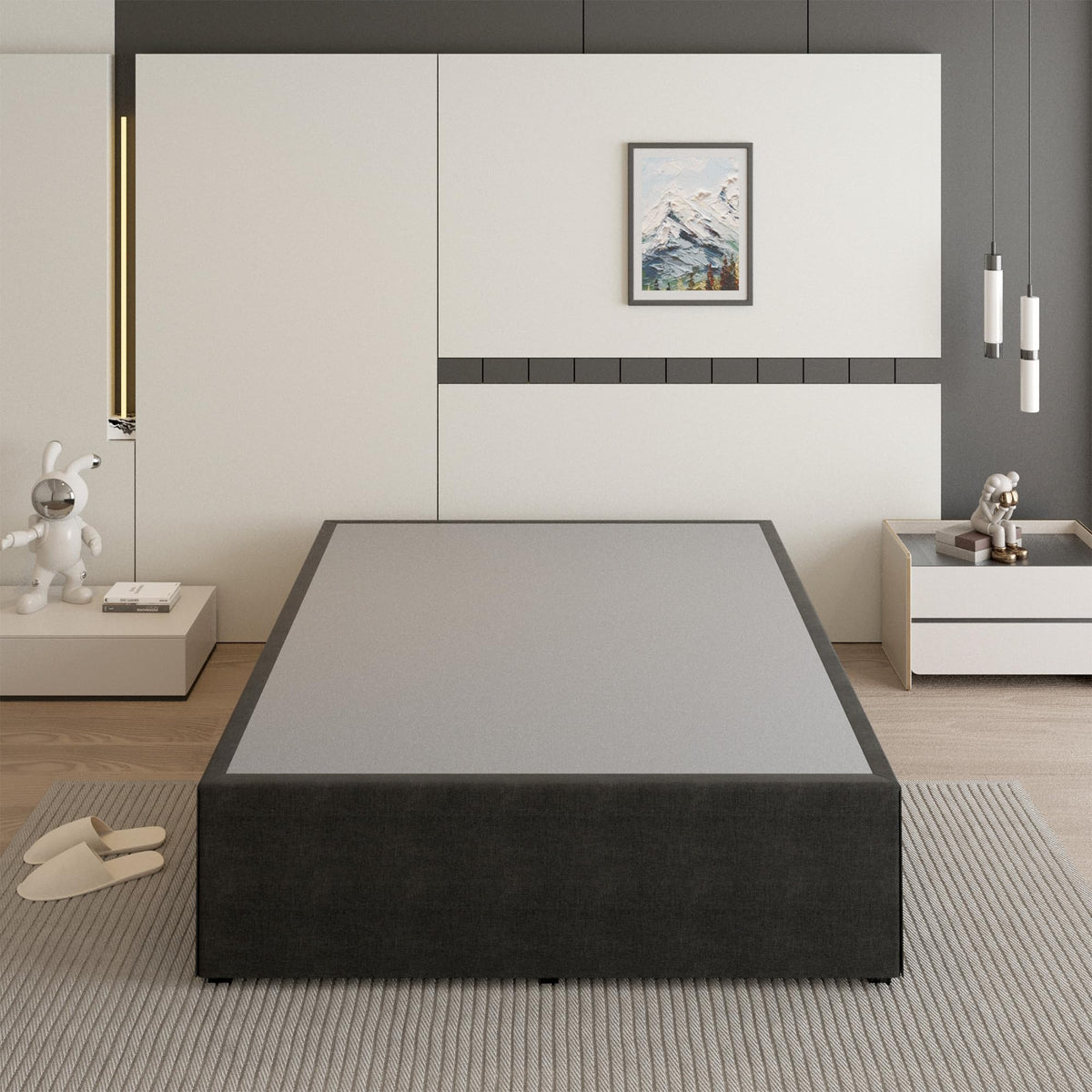 18 Inch Queen Size Metal Bed Frame Y7530