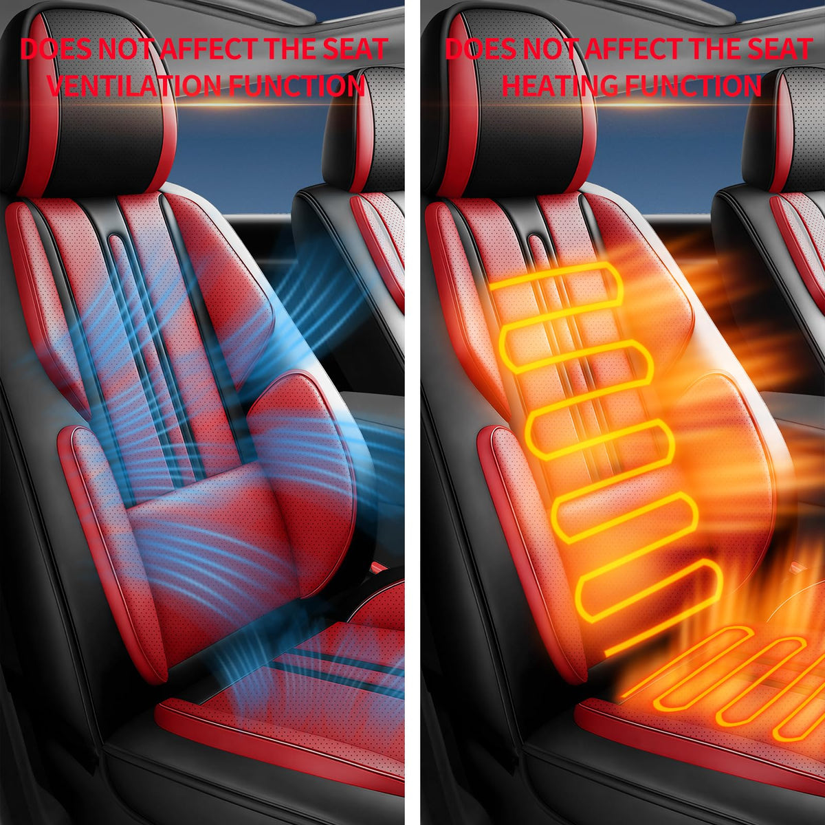 Car Seat Covers Full Set 5 Seat A17415