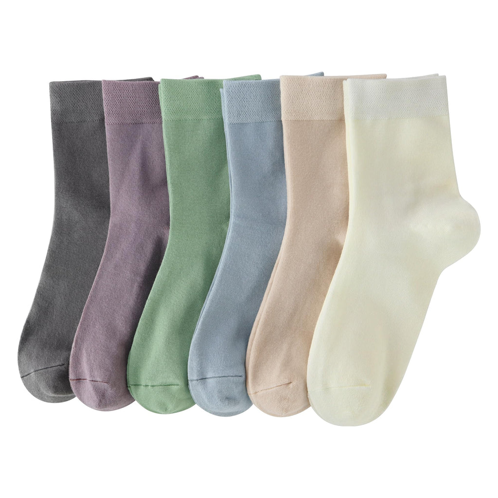 Rayon Bamboo Ankle Socks 6 Pairs U317003