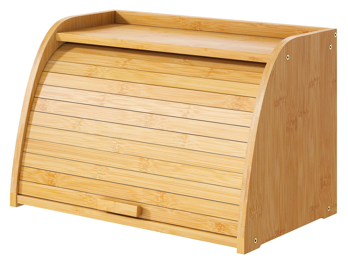 Large Bamboo Wood Bread Box K140
