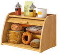 Large Bamboo Wood Bread Box K140
