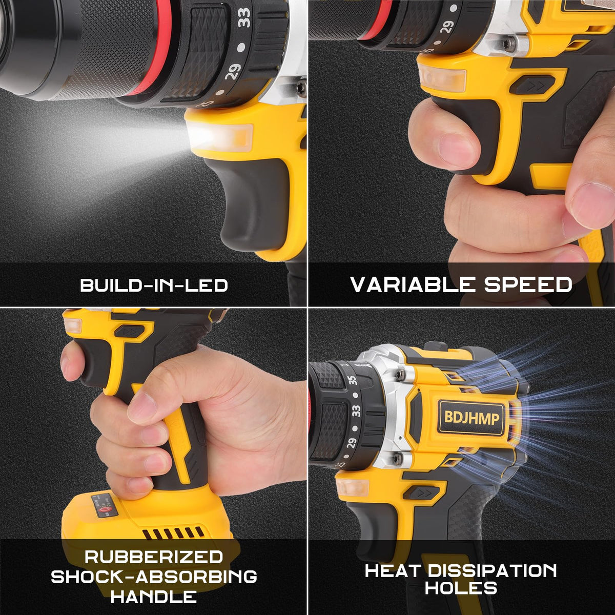 3/8" Brushless Compact Drill Tool Set with Drill Bit and Sockets X93075