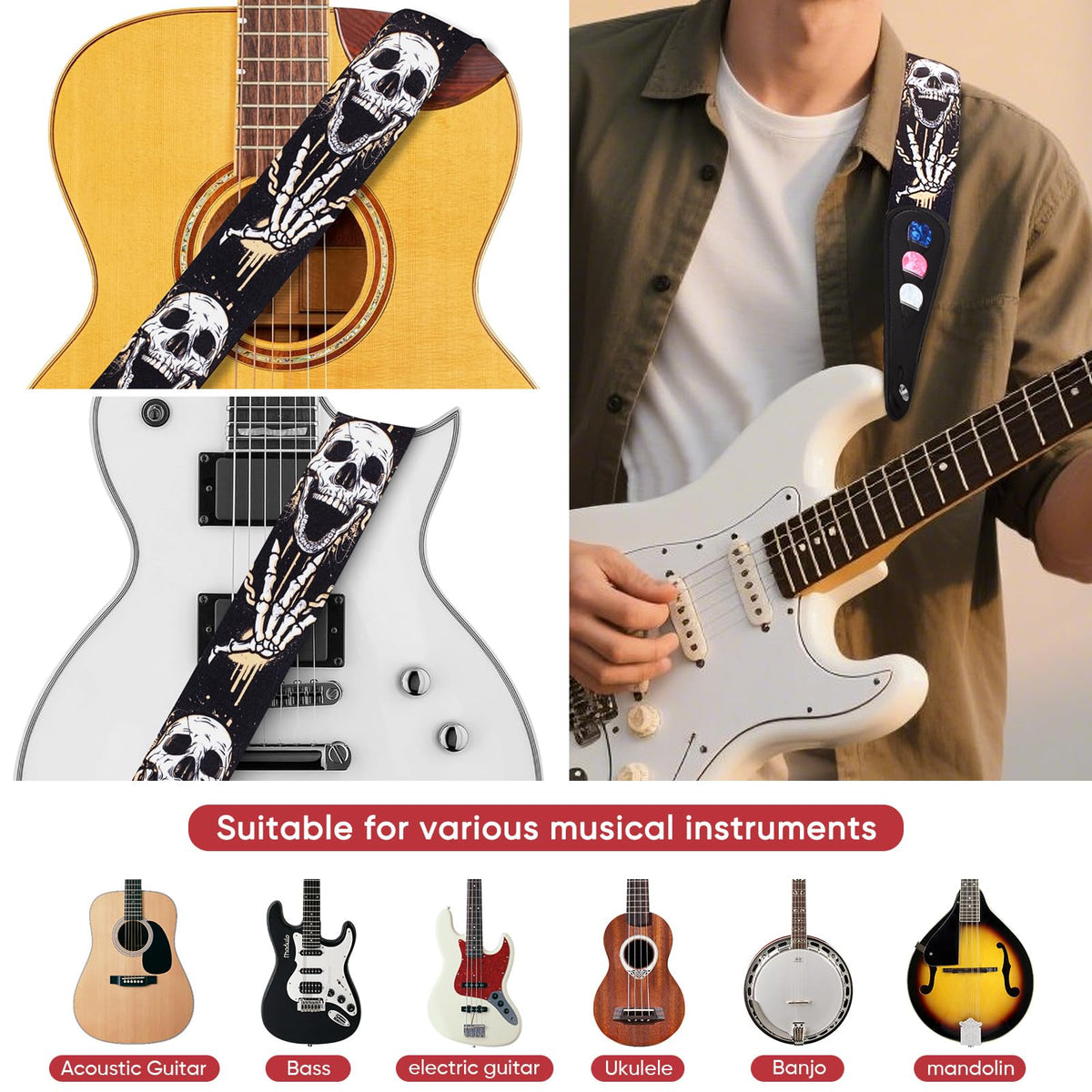 Guitar Strap Set N137