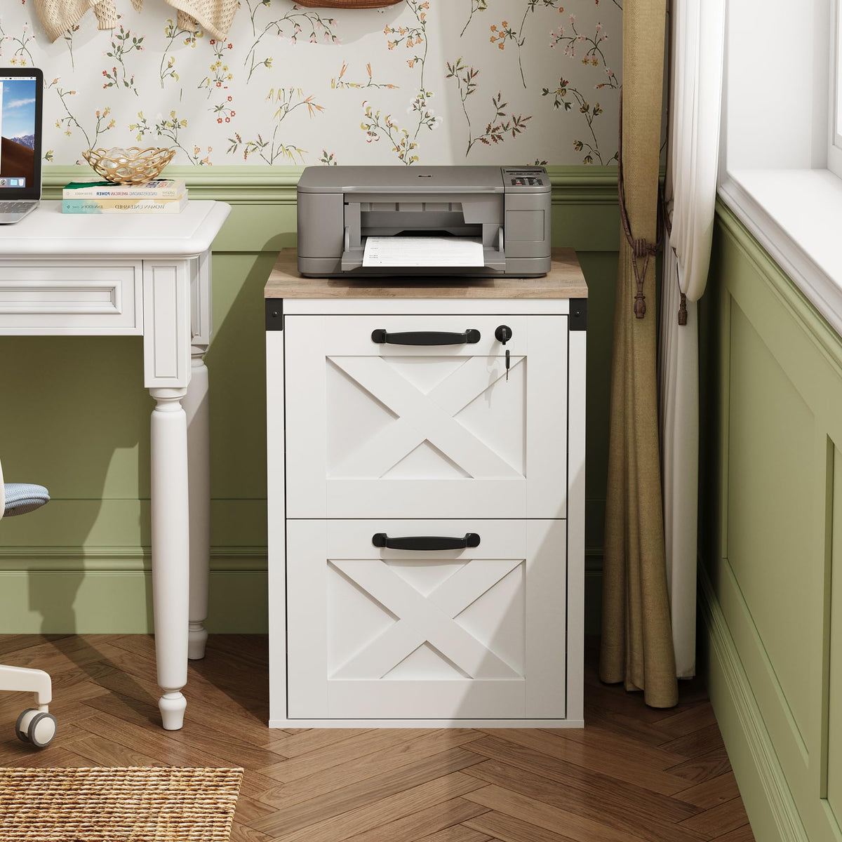 2-Drawer File Cabinet with Lock Y42823
