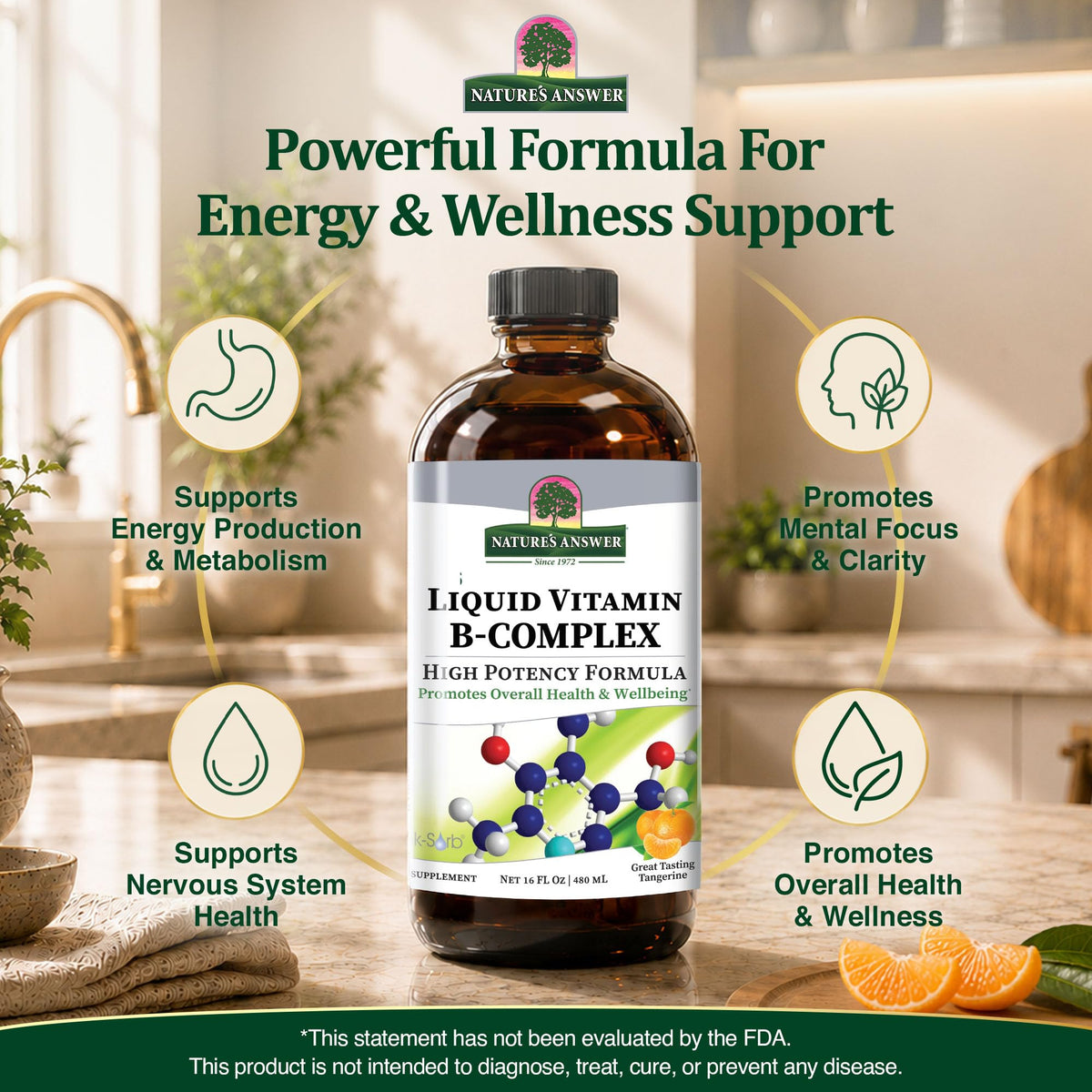 Liquid Vitamin B-Complex 16 Fluid Ounce U130878