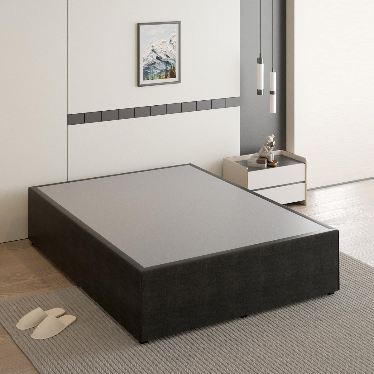 18 Inch Queen Size Metal Bed Frame Y7530