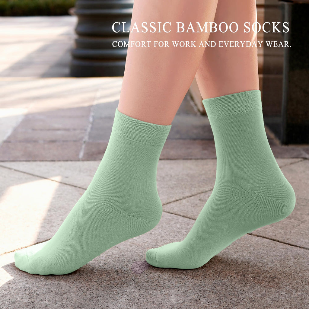 Rayon Bamboo Ankle Socks 6 Pairs U317003