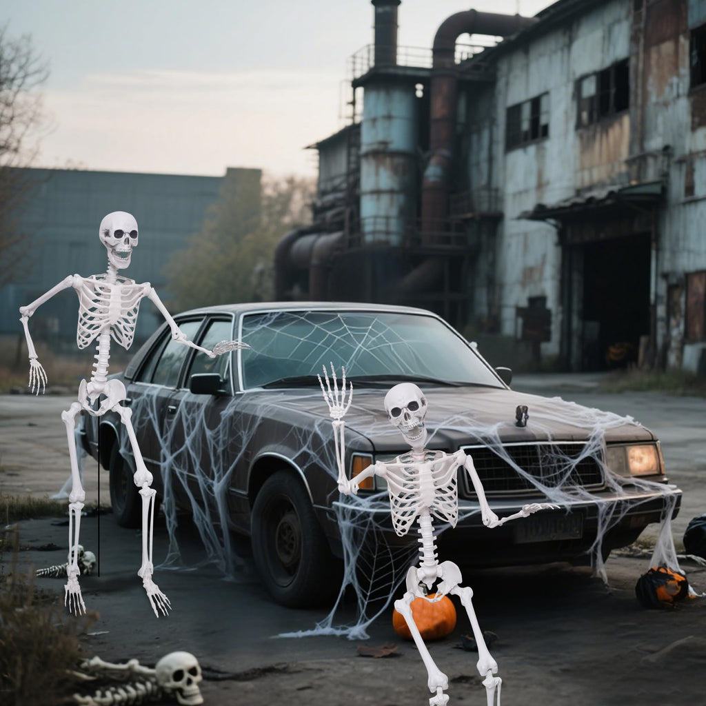 2 Pack 5.4ft Life Size Skeleton with Movable Joints Q450529