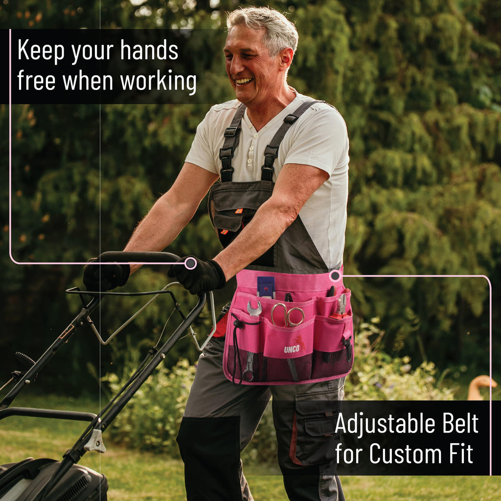 Pink 7 Pocket Garden Tool Belt S48361