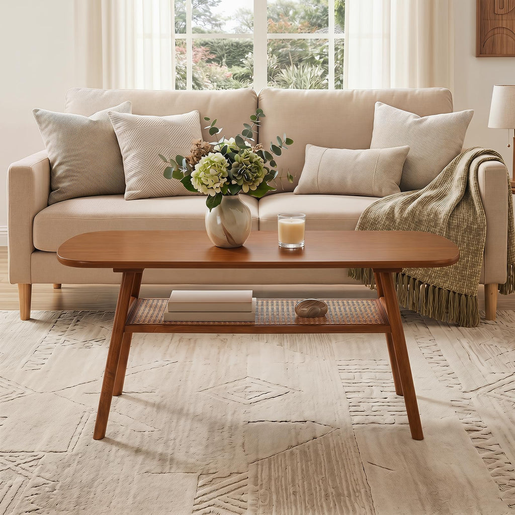 Rattan Wood Coffee Table W52429