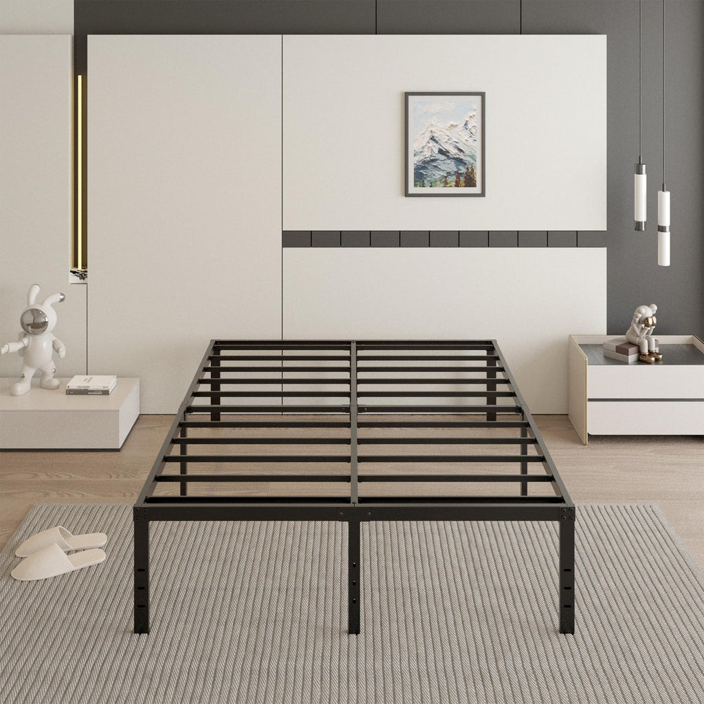 18 Inch Queen Size Metal Bed Frame Y7530