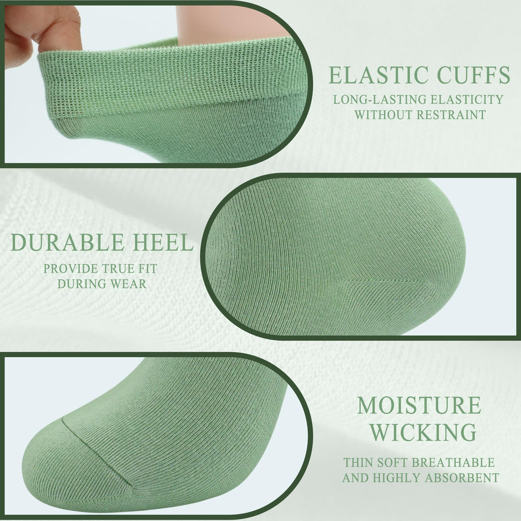 Rayon Bamboo Ankle Socks 6 Pairs U317003