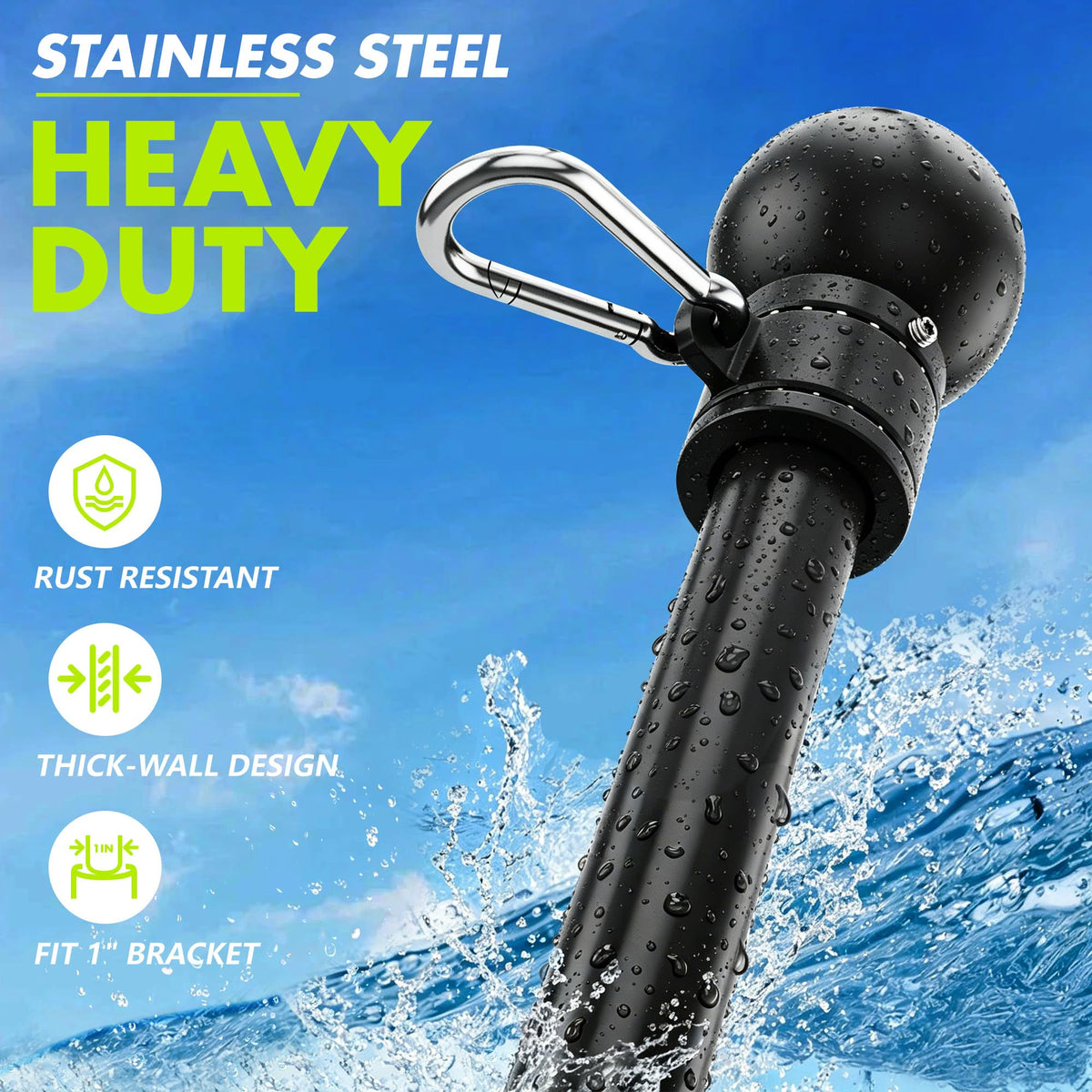 4.8FT Stainless Steel Flag Pole R3144