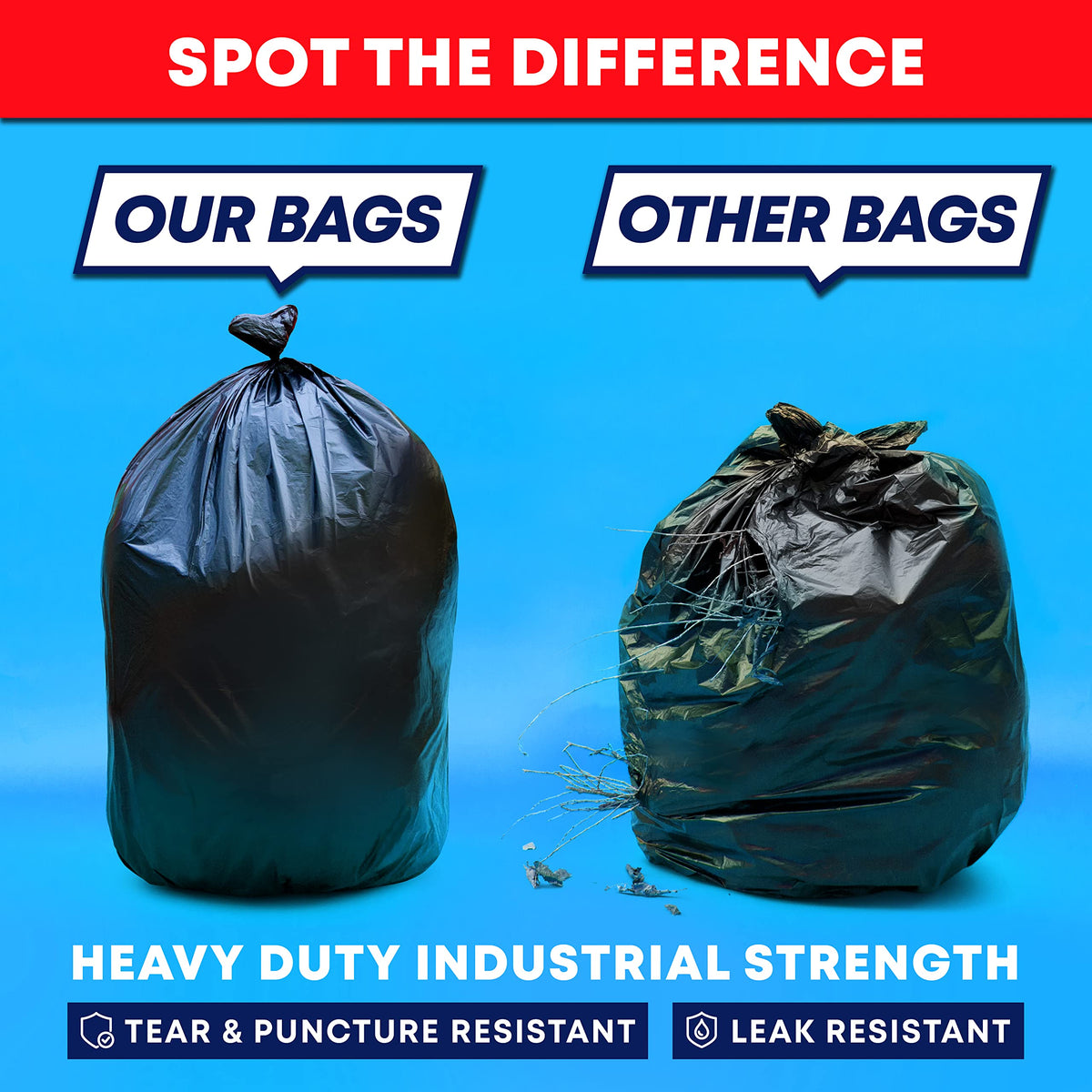 40-45 Gallon Heavy Duty Trash Bags M584884