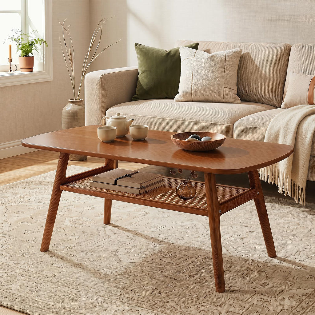 Rattan Wood Coffee Table W52429