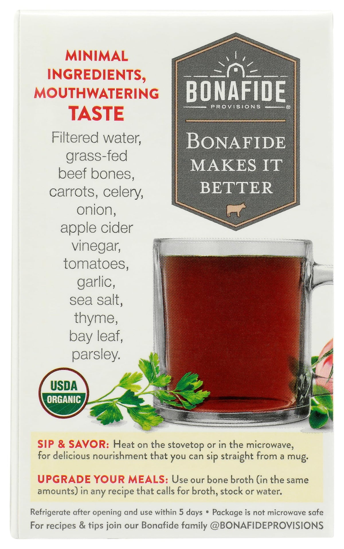 Organic Beef Bone Broth 16.9 Ounce R44663